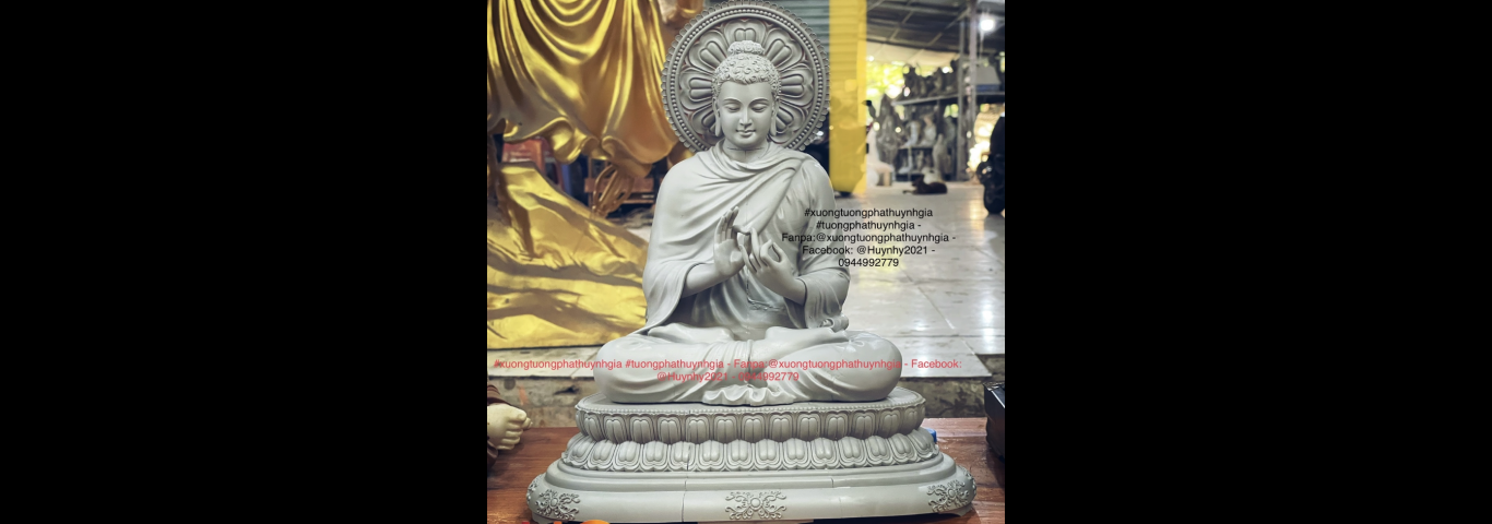 Phật Bổn Sư Thích Ca Chuyển pháp luân - Sáng Tác Điêu Khắc : M.r Huỳnh Như Ý chủ xưởng Sản Xuất Tượn