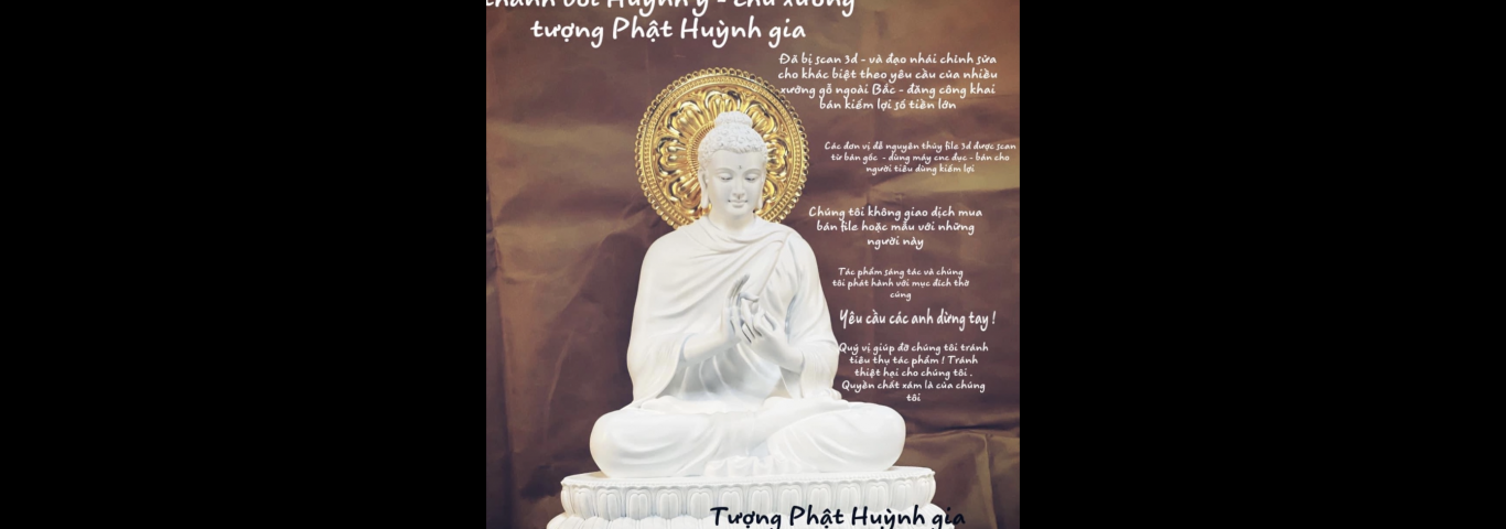 Tượng Phật Bổn Sư Thích Ca Ấn Chuyển Pháp Luân - Sáng Tác Điêu Khắc : M.r Huỳnh Như Ý chủ xưởng Sản 