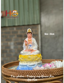 Tác phẩm Tượng Phật Quan Âm Bồ Tát 25cm 