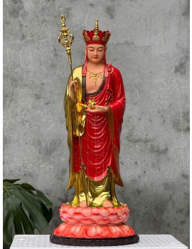 Tượng Địa Tạng vương bồ tát đứng : 50cm  - 1m - 120cm - 160cm.... ,  - Chất Liệu : gỗ , đồng , bột đ