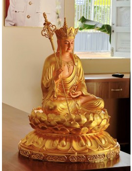 Tượng Địa Tạng vương bồ tát ngồi - 30cm - 50cm -70cm -1m -1,5m ...Chất Liệu : composite - Đồng - Gỗ