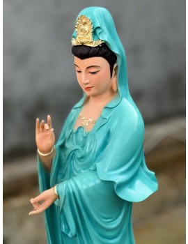 Tượng Phật Quan Âm Bồ Tát đứng , kích thước : 50cm, 70cm, 100cm,120cm,,160cm.... - vật liệu :composi