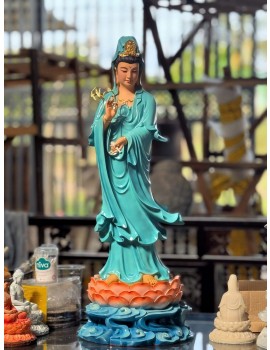 Tượng Phật Quan Âm Bồ Tát đứng , kích thước : 50cm, 70cm, 100cm,120cm,,160cm.... - vật liệu :composi