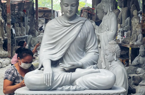 Nghệ thuật điêu khắc Phật Giáo có hồn & Đỉnh Cao về chi tiết  - Xưởng Sản Xuất Tượng Phật Huỳnh Gia