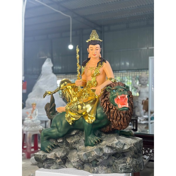 Tượng Phật thích ca, Bồ Tát Văn Thù , Bồ Tát Phổ Hiền - chế tác bằng vật liệu : Chất Liệu : composit