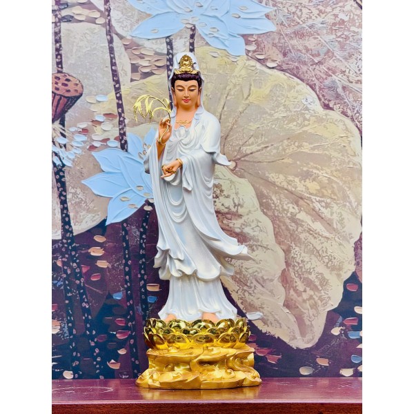 Tượng Phật Quan Âm Bồ Tát đứng , kích thước : 50cm