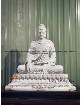 Tượng Phật Thích Ca | Ấn Tay : Địa Xúc 120cm vật liệu : Theo yêu cầu - Độc Quyền Sáng Tác