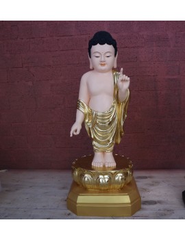 Tượng Phật Đản Sanh - composite - đồng