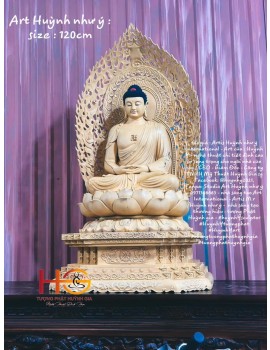 Tượng Phật ADIDA ngồi - Size : 120cm - có sẵn vật liệu : gỗ , đồng , composite , bột đá , xi măng