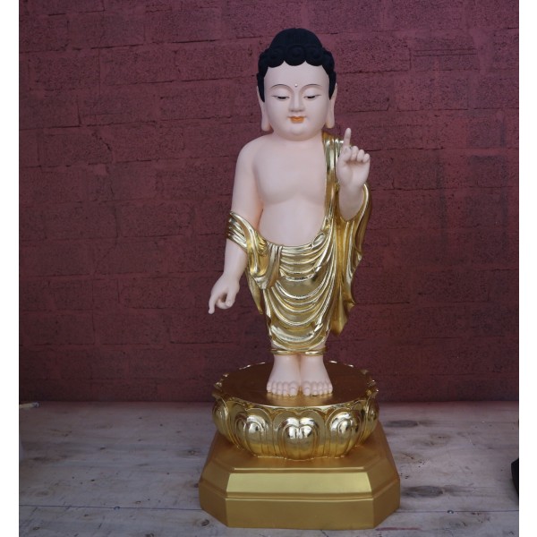 Tượng Phật Đản Sanh - composite - đồng
